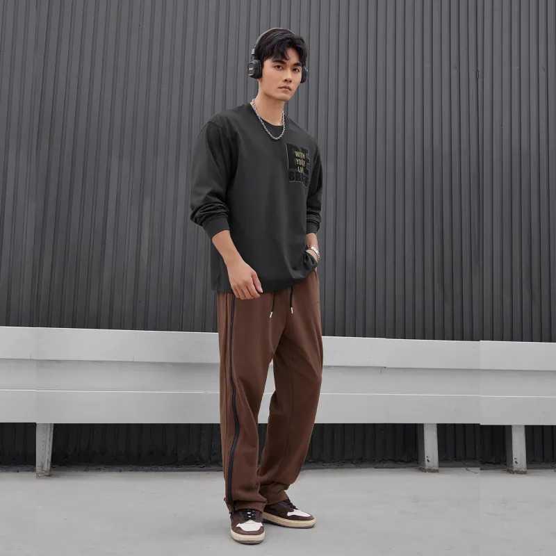 LUJIAMEN Sweatshirt Men's Dark Gray-3
