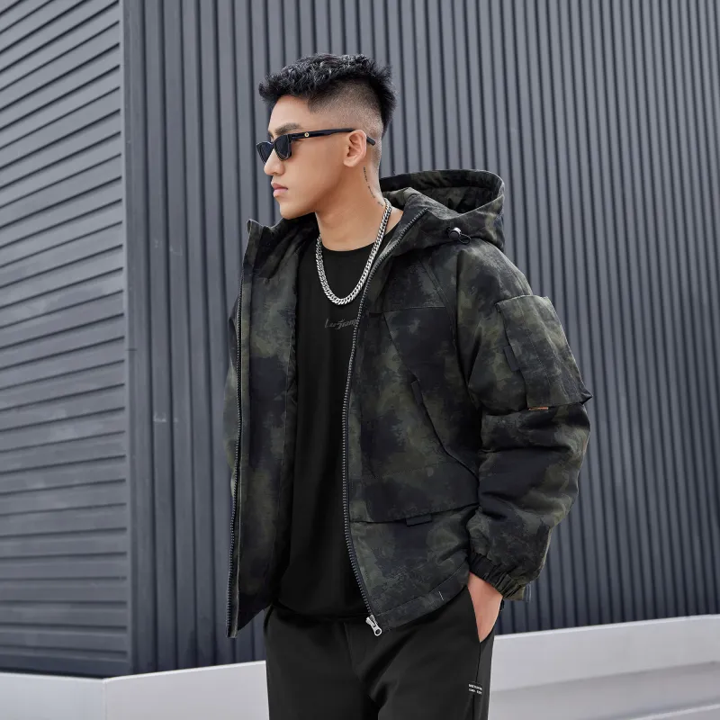 LUJIAMEN Puffer Jacket Unisex Camouflage-5