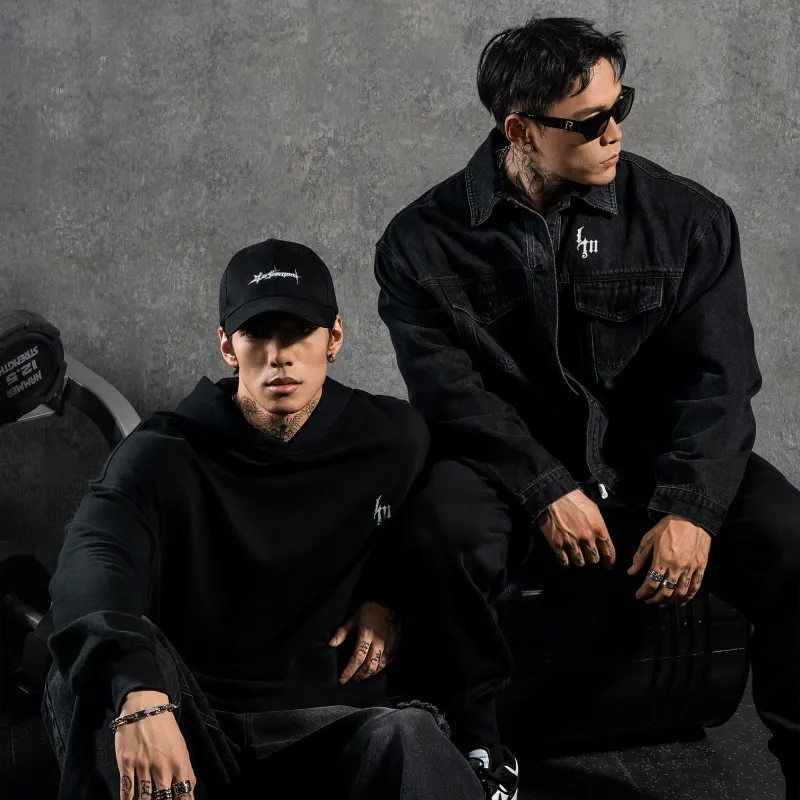LUJIAMEN Sweatshirt Unisex Black-8