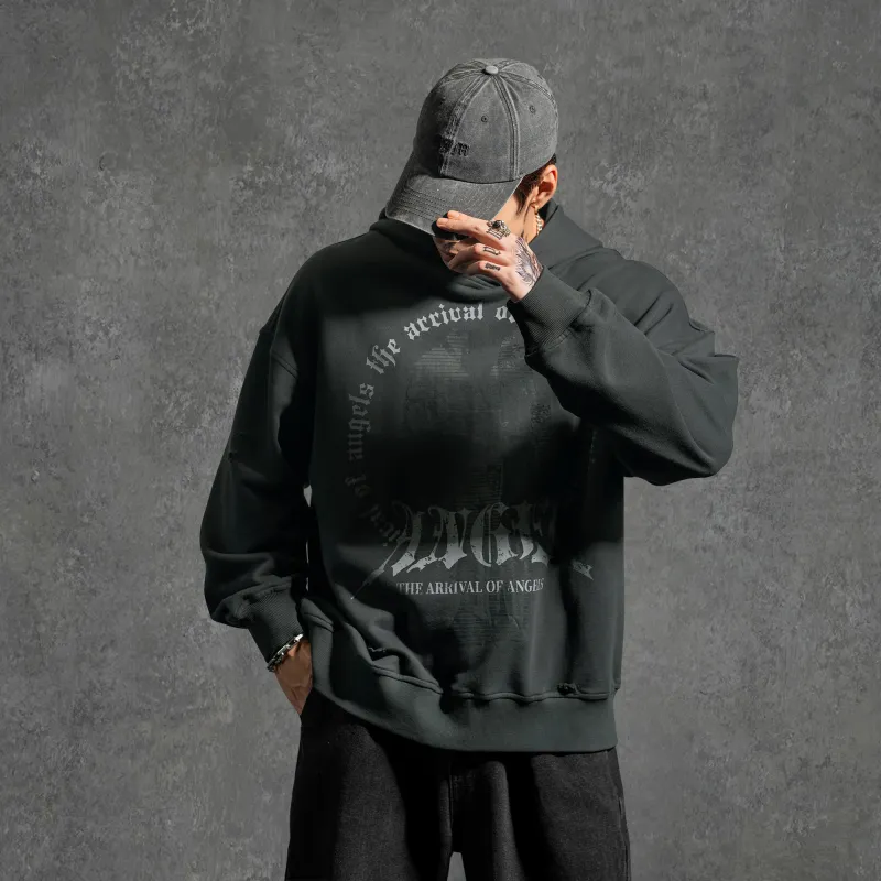 LUJIAMEN Sweatshirt Unisex Gray-4