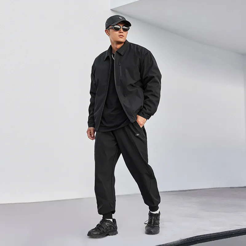 LUJIAMEN Knitted Sweatpants Men Black Choose According To Size Chart-7