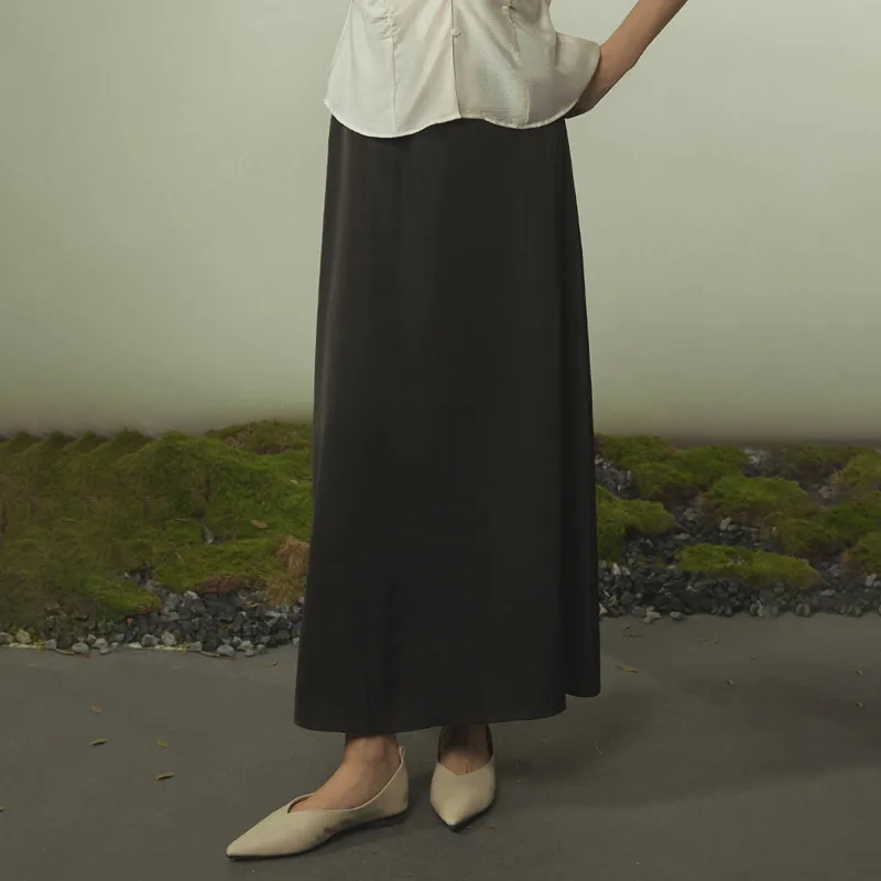THE SEA LIFE Casual Long Skirt Women's Black Mage-3