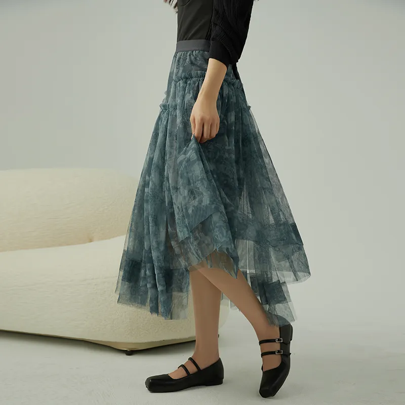 THE SEA LIFE Skirt Women's Mist Blue-3