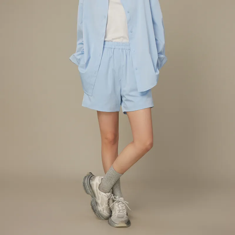 THE SEA LIFE Casual Shorts Women's Sky Blue-3