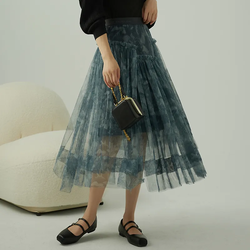 THE SEA LIFE Skirt Women's Mist Blue-2