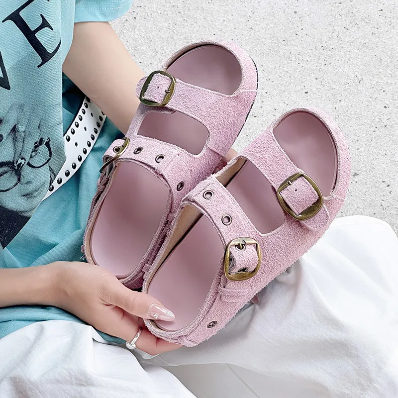 APRHE Rubber Sole Slip Resistant Abrasion Resistant Slide Slippers Women's-13