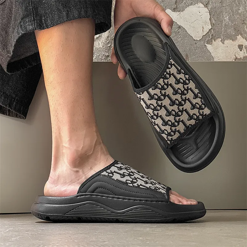 APRHE Slip Resistant Odor Resistant Abrasion Resistant Slide Slippers Men's-17