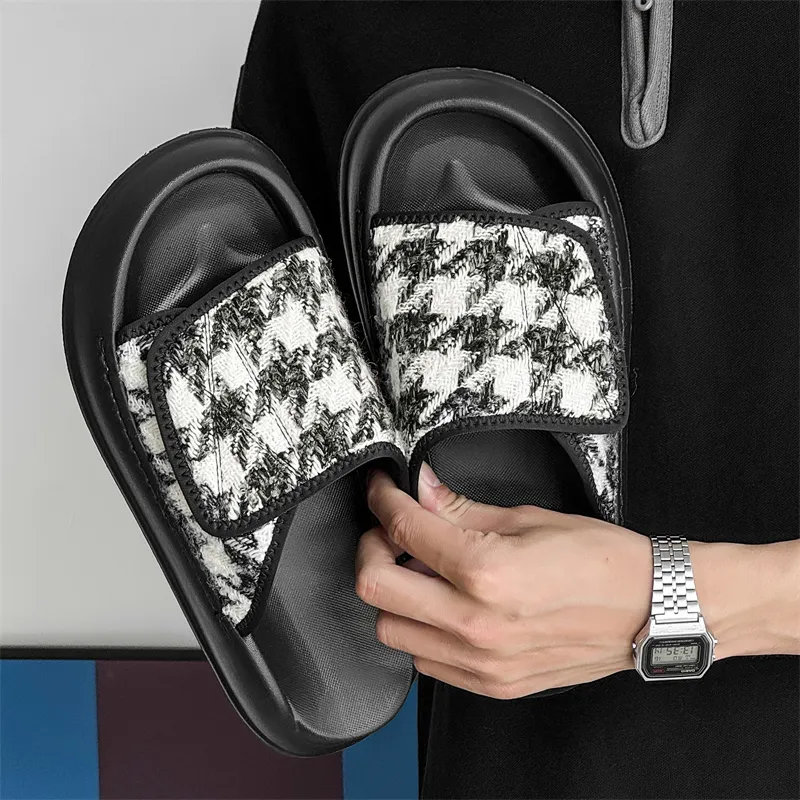 APRHE Slip Resistant Odor Resistant Abrasion Resistant Slide Slippers Men's-10