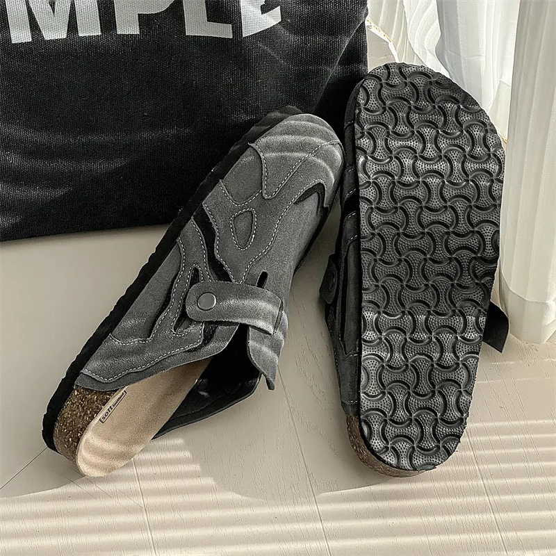 APRHE Rubber Sole Odor Resistant, Abrasion Resistant Closed Toe Slippers Unisex-12