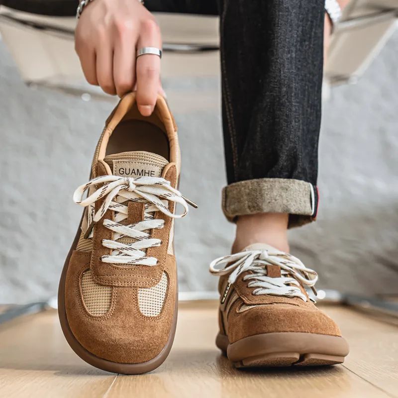 APRHE Slip Resistant, Abrasion Resistant, Lightweight, Height Increasing Low Top Casual Shoes Men's-2