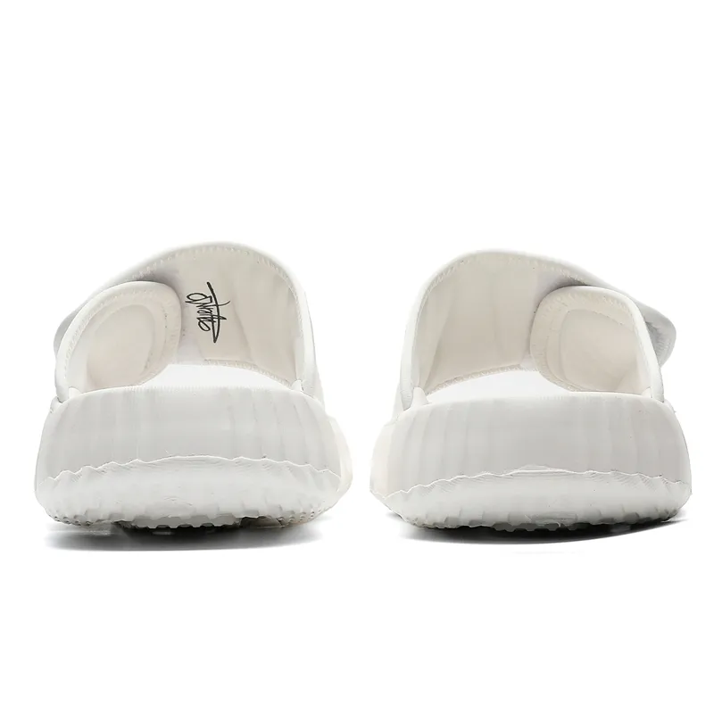 APRHE Slip Resistant Abrasion Resistant Slide Slippers Men's Black-11