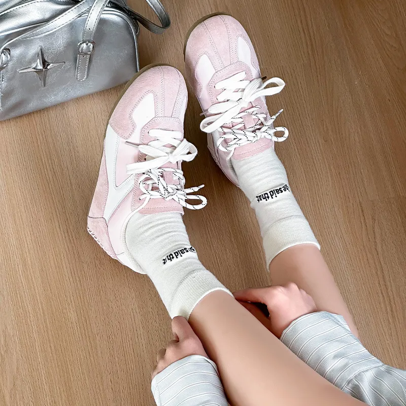 Abrasion Resistant Breathable Height Increasing Low Top Casual Shoes Women's-24