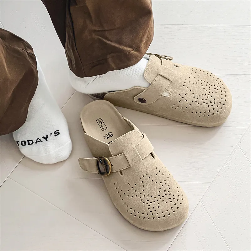 APRHE Rubber Sole Closed Toe Slippers Unisex-3
