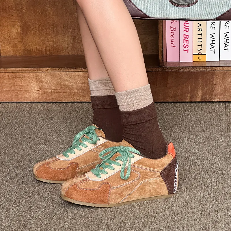 Abrasion Resistant Breathable Height Increasing Low Top Casual Shoes Women's-6