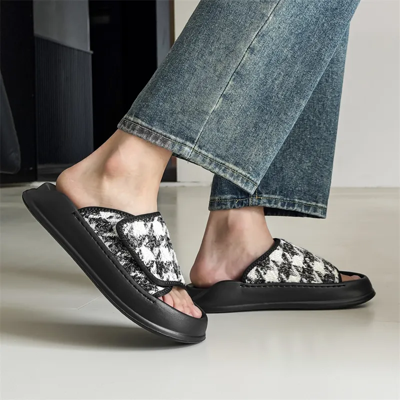 APRHE Slip Resistant Odor Resistant Abrasion Resistant Slide Slippers Men's-13