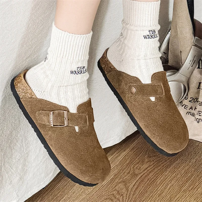 APRHE Rubber Sole Abrasion Resistant Slip Resistant Closed Toe Slippers Unisex-19