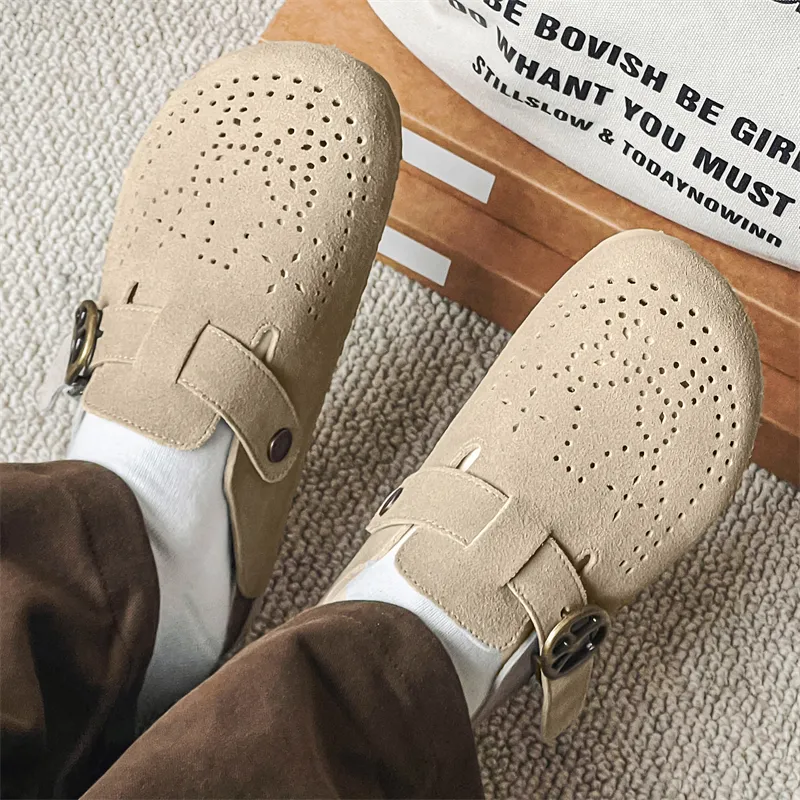APRHE Rubber Sole Closed Toe Slippers Unisex-5
