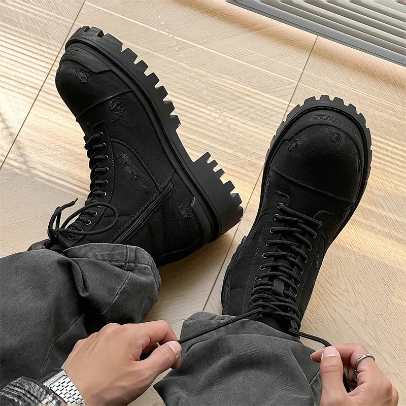 APRHE Martin Boots Men Black-4