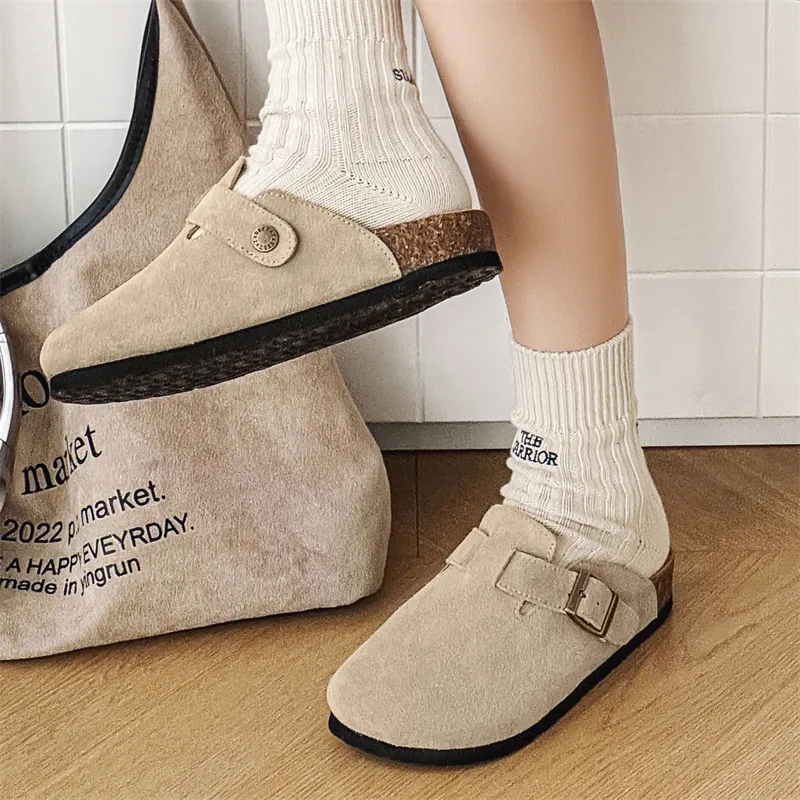 APRHE Rubber Sole Abrasion Resistant Slip Resistant Closed Toe Slippers Unisex-14
