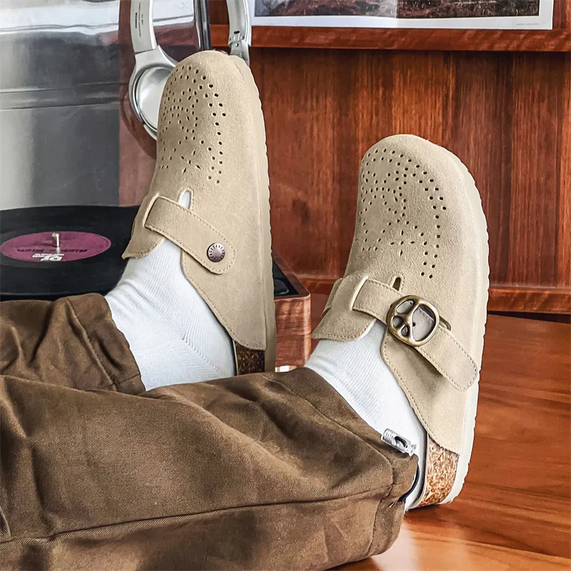 APRHE Rubber Sole Closed Toe Slippers Unisex-4
