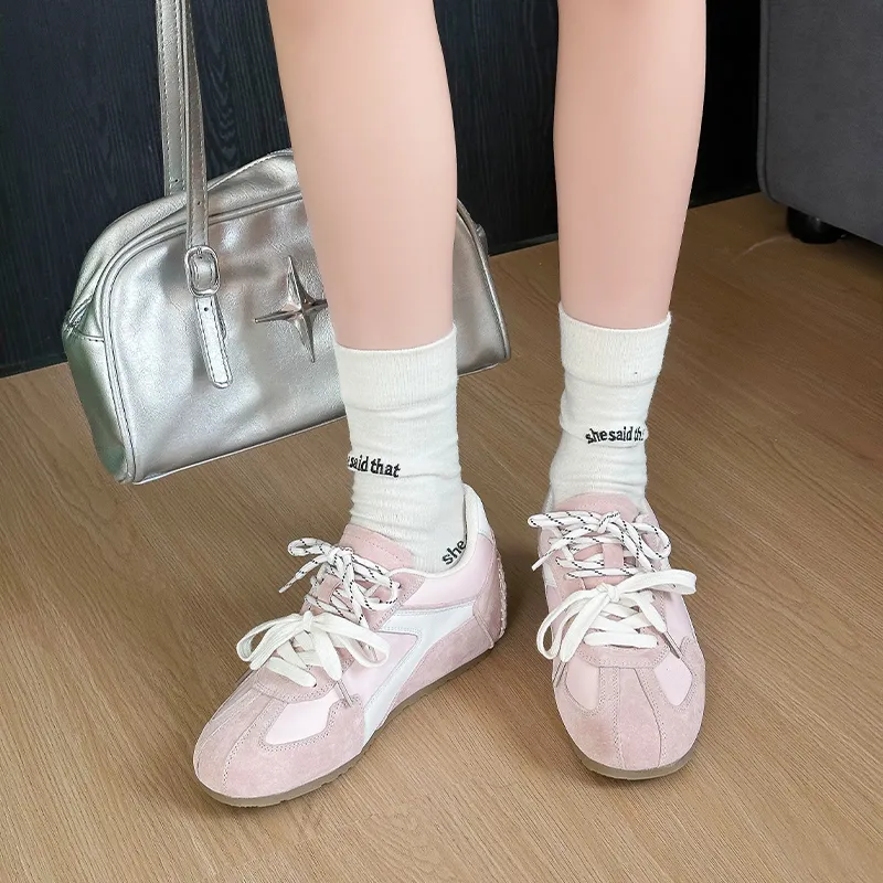 Abrasion Resistant Breathable Height Increasing Low Top Casual Shoes Women's-23