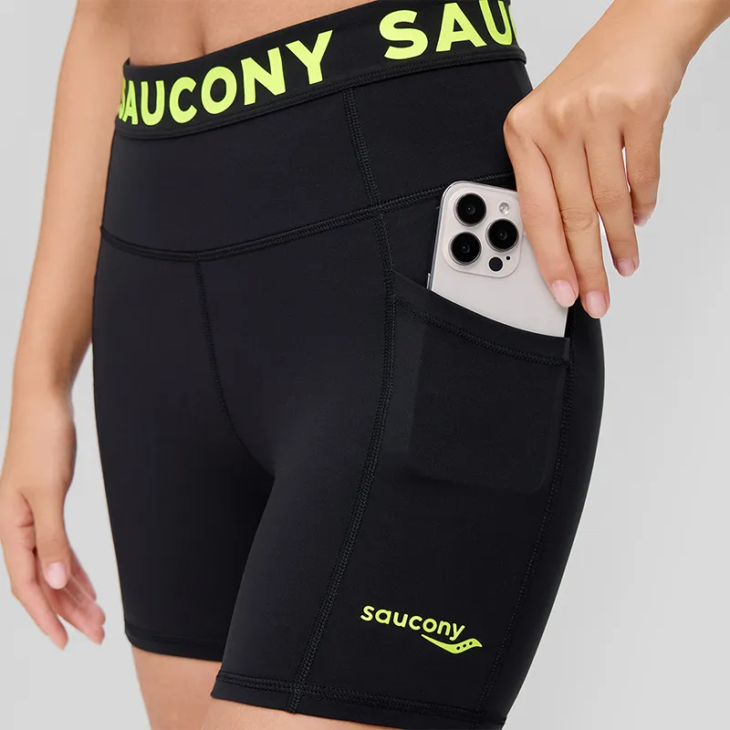 Saucony Sports Shorts Women's Jet Black-4