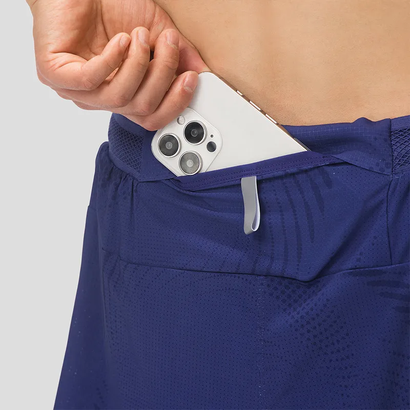 Saucony Sports Shorts Men's Indigo Purple Feather Color-4
