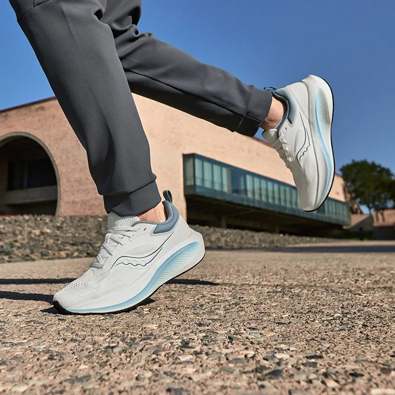 Saucony Surge 3 Coverage Rebound Lightweight Low Top Casual Running Shoes Men's White Blue-5