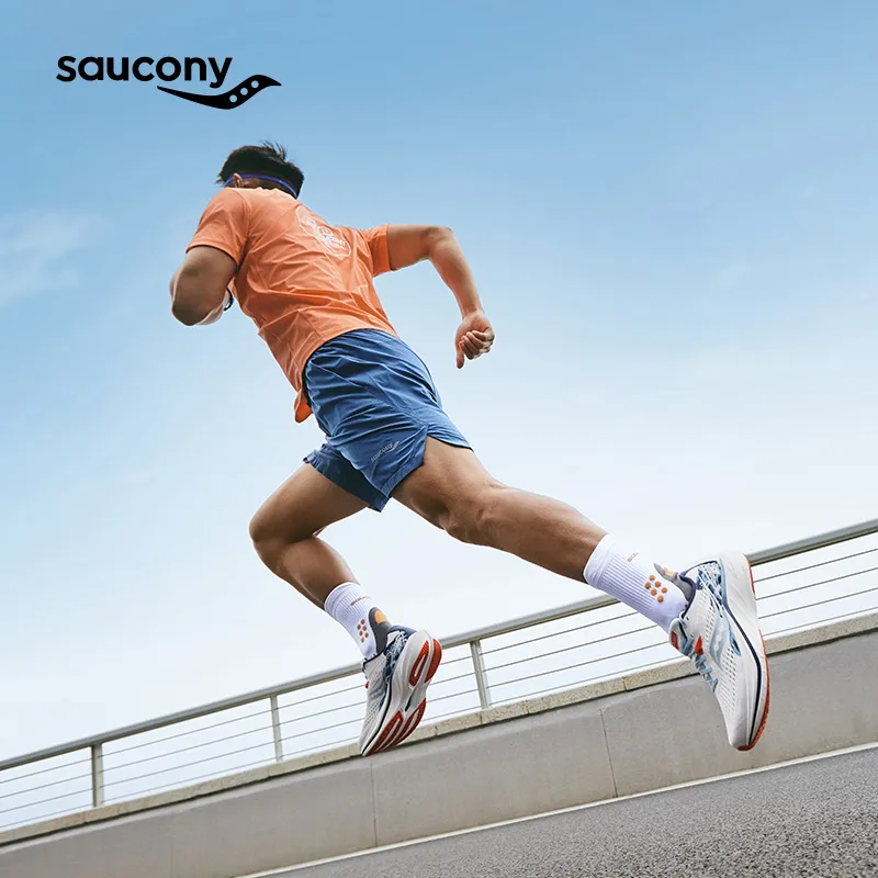 Saucony Slay 2 Coverage Low Top Carbon Plate Training Running Shoes Unisex White Blue-8