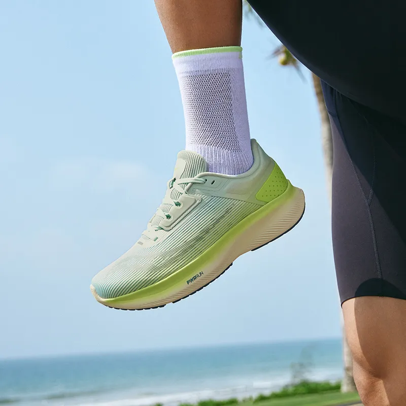 Saucony Vessel Cushioned Wear Resistant Breathable Low Top Training Running Shoes Unisex Green Blue-6