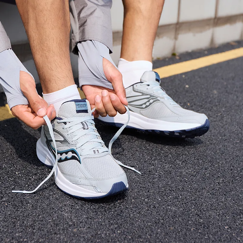 Saucony Low Top Entry Level Everyday Running Shoes Men's Gray Blue-5