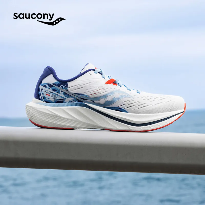 Saucony Slay 2 Coverage Low Top Carbon Plate Training Running Shoes Unisex White Blue-9