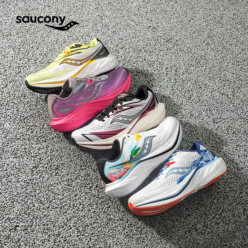Saucony Slay 2 Coverage Low Top Carbon Plate Training Running Shoes Unisex White Blue-13
