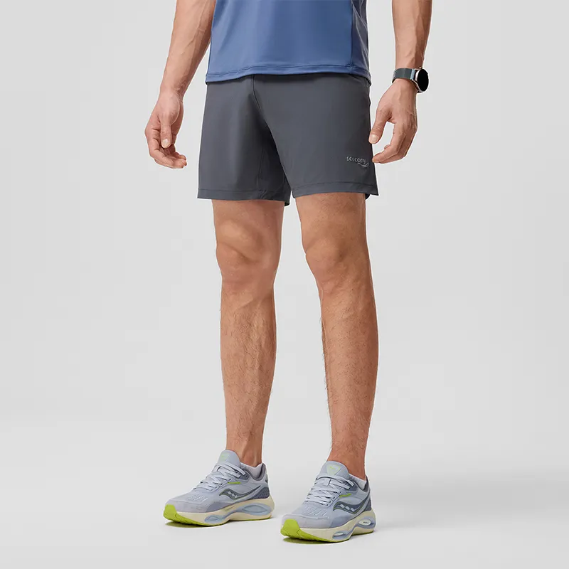 Saucony Casual Shorts Men's Cool Iron Gray-3