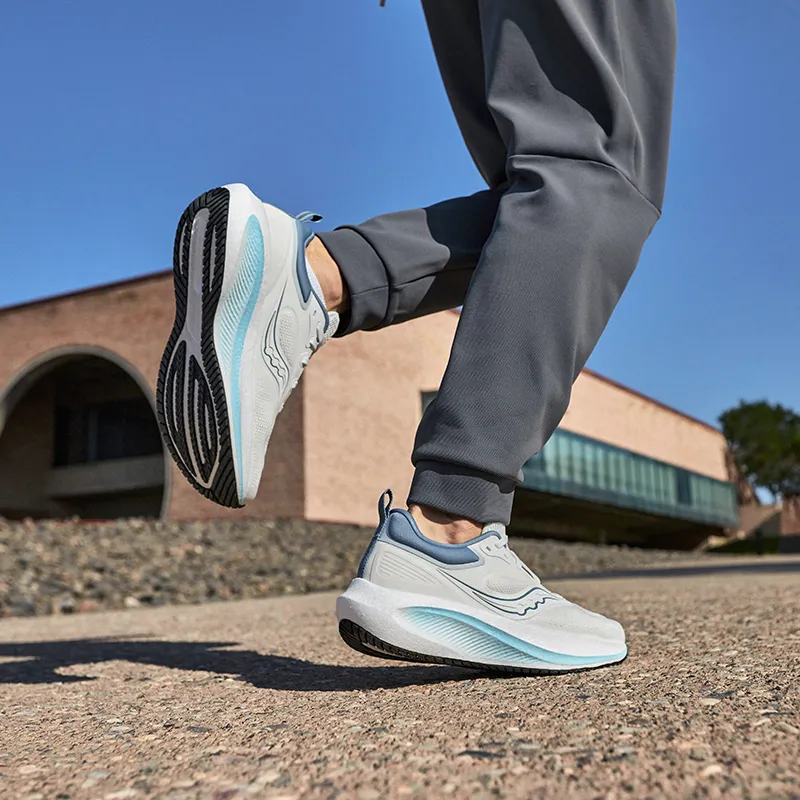 Saucony Surge 3 Coverage Rebound Lightweight Low Top Casual Running Shoes Men's White Blue-6