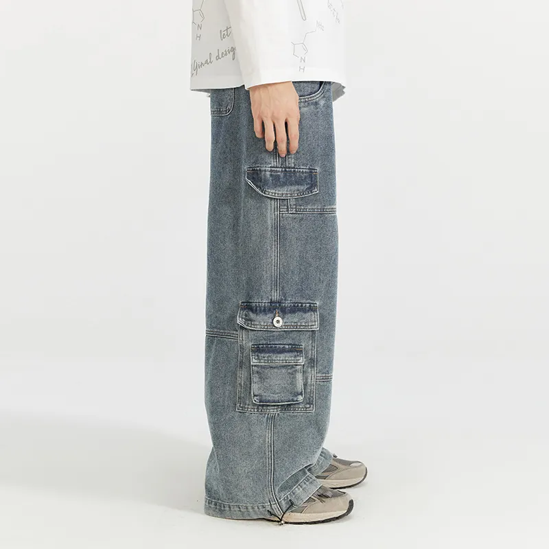 LAMLICKA Jeans Unisex Blue-5