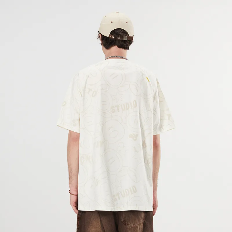 LAMLICKA x AIDEMENG LIANMINGKUAN T Shirt Unisex Apricot-8