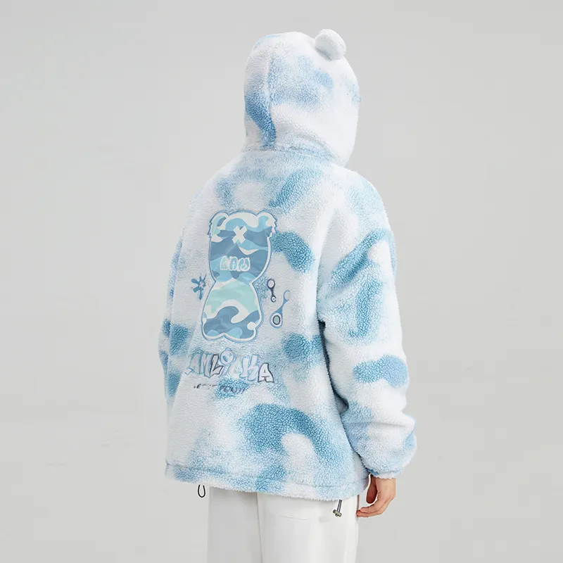 LAMLICKA Puffer Jackets Unisex Blue-2