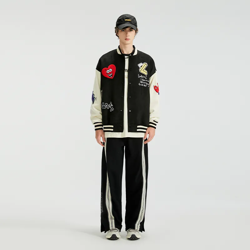 LAMLICKA Baseball Jerseys Unisex Black-6