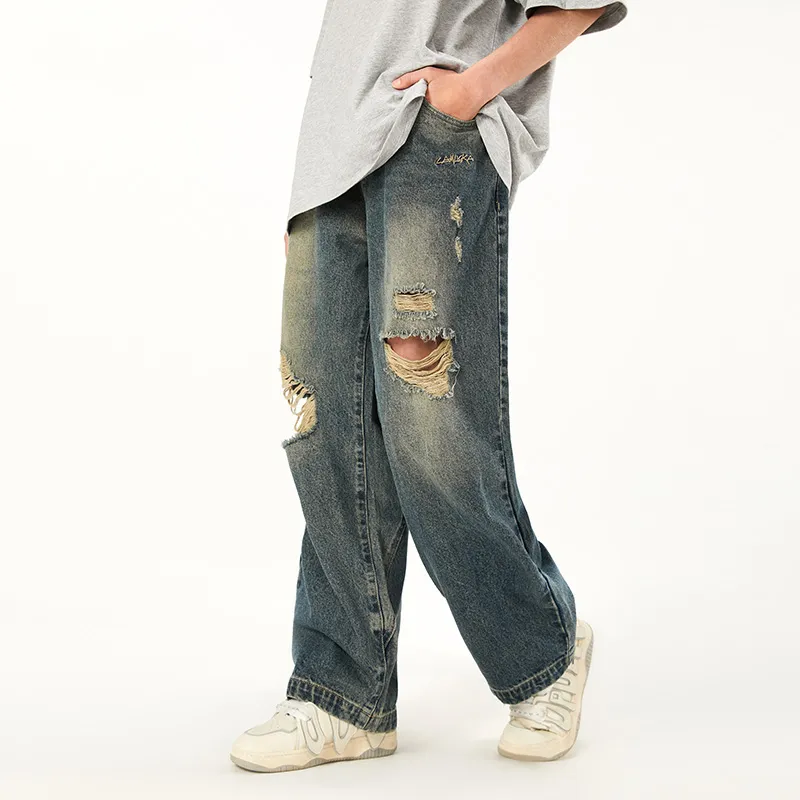 LAMLICKA Jeans Unisex Blue-7