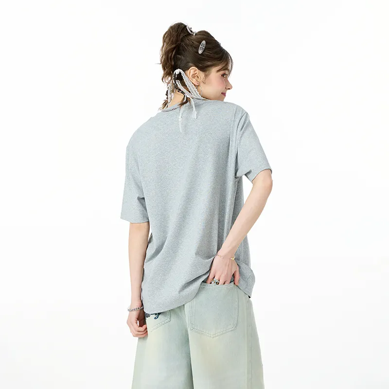 LAMLICKA Drop Shoulder Sleeve T Shirt Women's-4