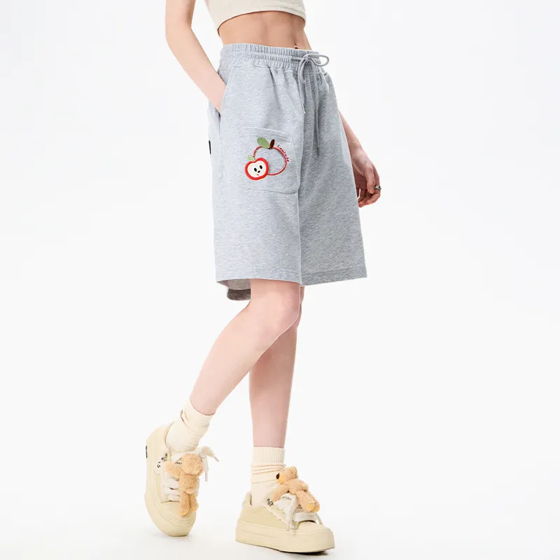 LAMLICKA Casual Shorts Unisex Gray-5