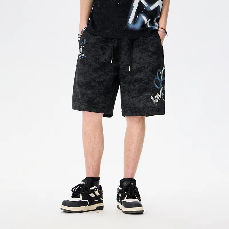 LAMLICKA Casual Shorts Unisex Black-2