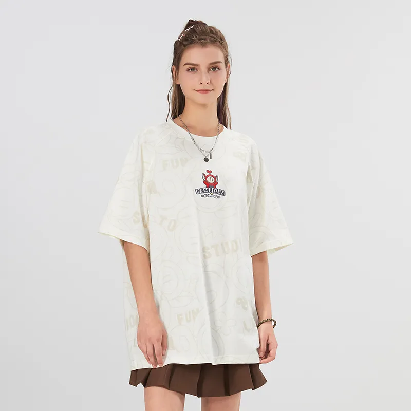 LAMLICKA x AIDEMENG LIANMINGKUAN T Shirt Unisex Apricot-7