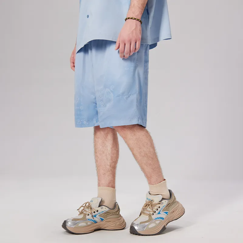 LAMLICKA Casual Shorts Men's Blue-2