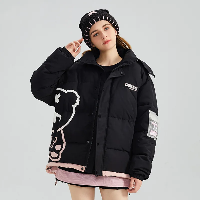 LAMLICKA Puffer Jackets Unisex Black-7