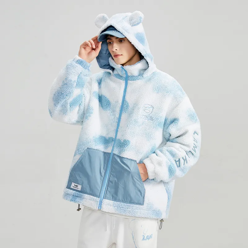 LAMLICKA Puffer Jackets Unisex Blue-6