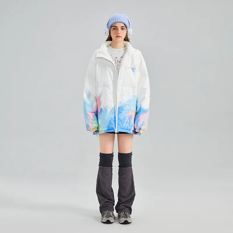 LAMLICKA Puffer Jacket Unisex White-7