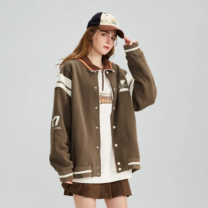 LAMLICKA Baseball Jerseys Unisex Coffee-3
