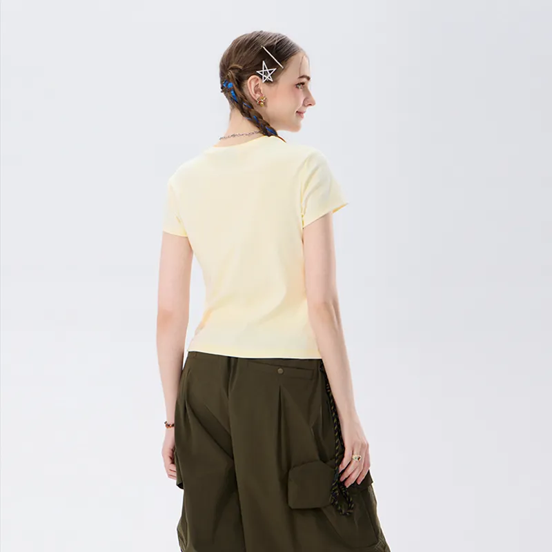 LAMLICKA Set in Sleeve T Shirt Women's-3